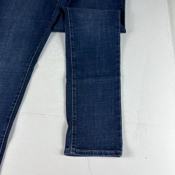 Levi's Jeans Women's 32 721 High Rise Skinny Fit Dark Blue Faded Stretch Denim - Picture 5 of 16